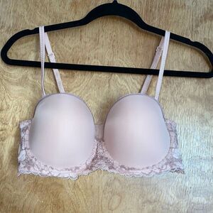 Adore Me Push Up Pink Lace Bra/Bralette
